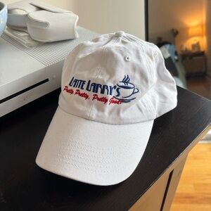 White Cap with Embroidered Logo